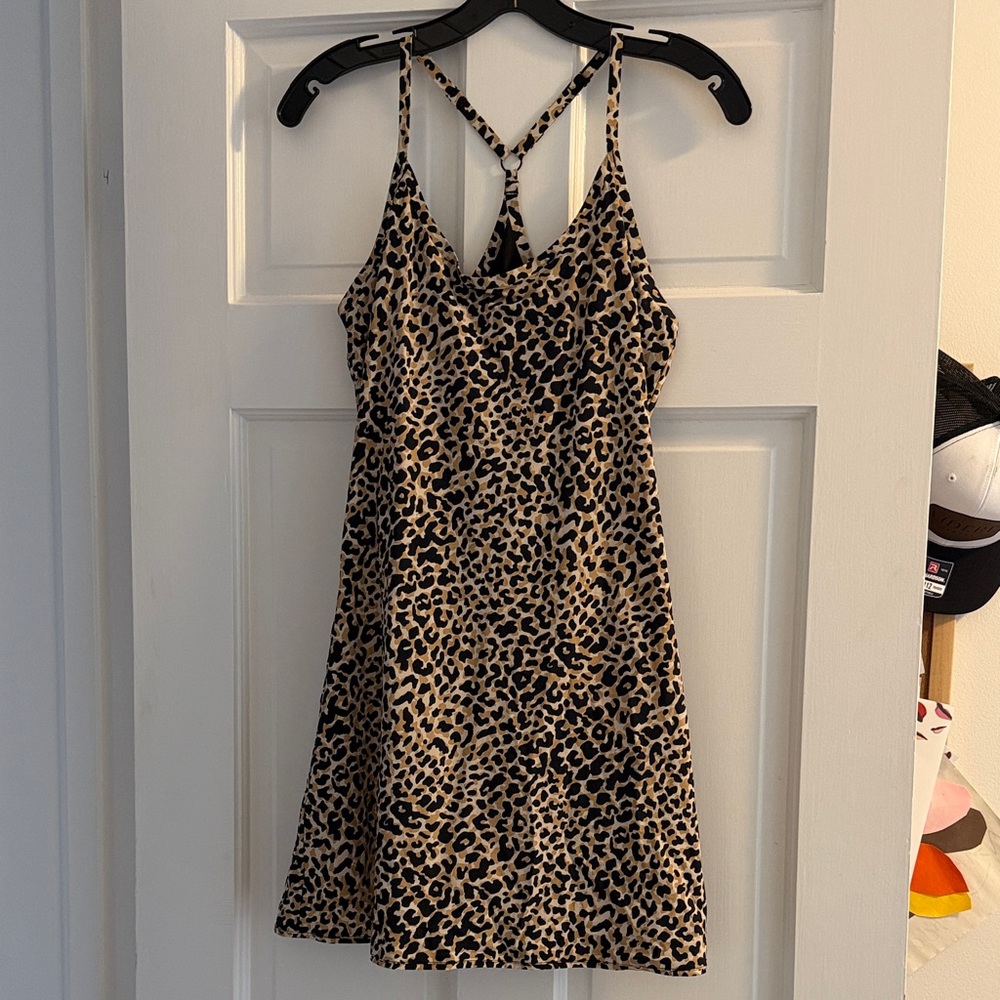 Outdoor Voices Leopard Print Dress